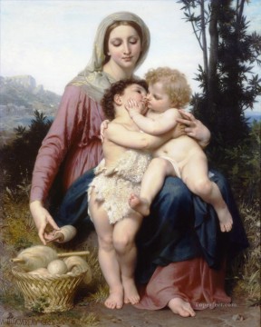  Adolphe Decoraci%c3%b3n Paredes - Realismo de la Santa Familia William Adolphe Bouguereau